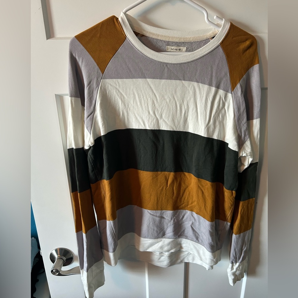 Striped Thread and Supply sweater - size small